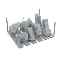 AK Interactive Concrete Ruins (8pcs) (AK-BIT0023)