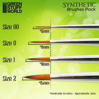 GreenStuffWorld GREEN SERIES Synthetische Pinsel rund