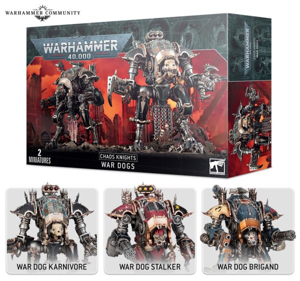 Warhammer 40K Wardogs / Kriegshunde der Chaos Knights