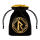 Runic Black & golden Velour Dice Bag